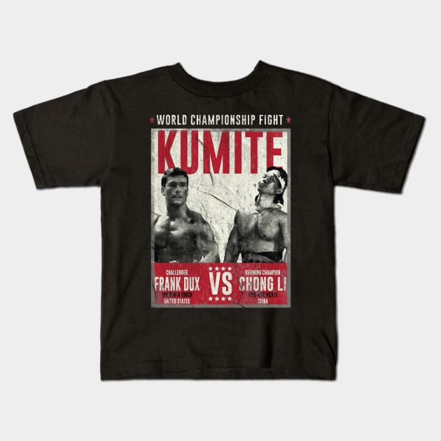 Bloodsport Championship Fight Kids T-Shirt by kilshamy